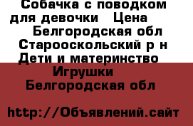 Собачка с поводком для девочки › Цена ­ 1 500 - Белгородская обл., Старооскольский р-н Дети и материнство » Игрушки   . Белгородская обл.